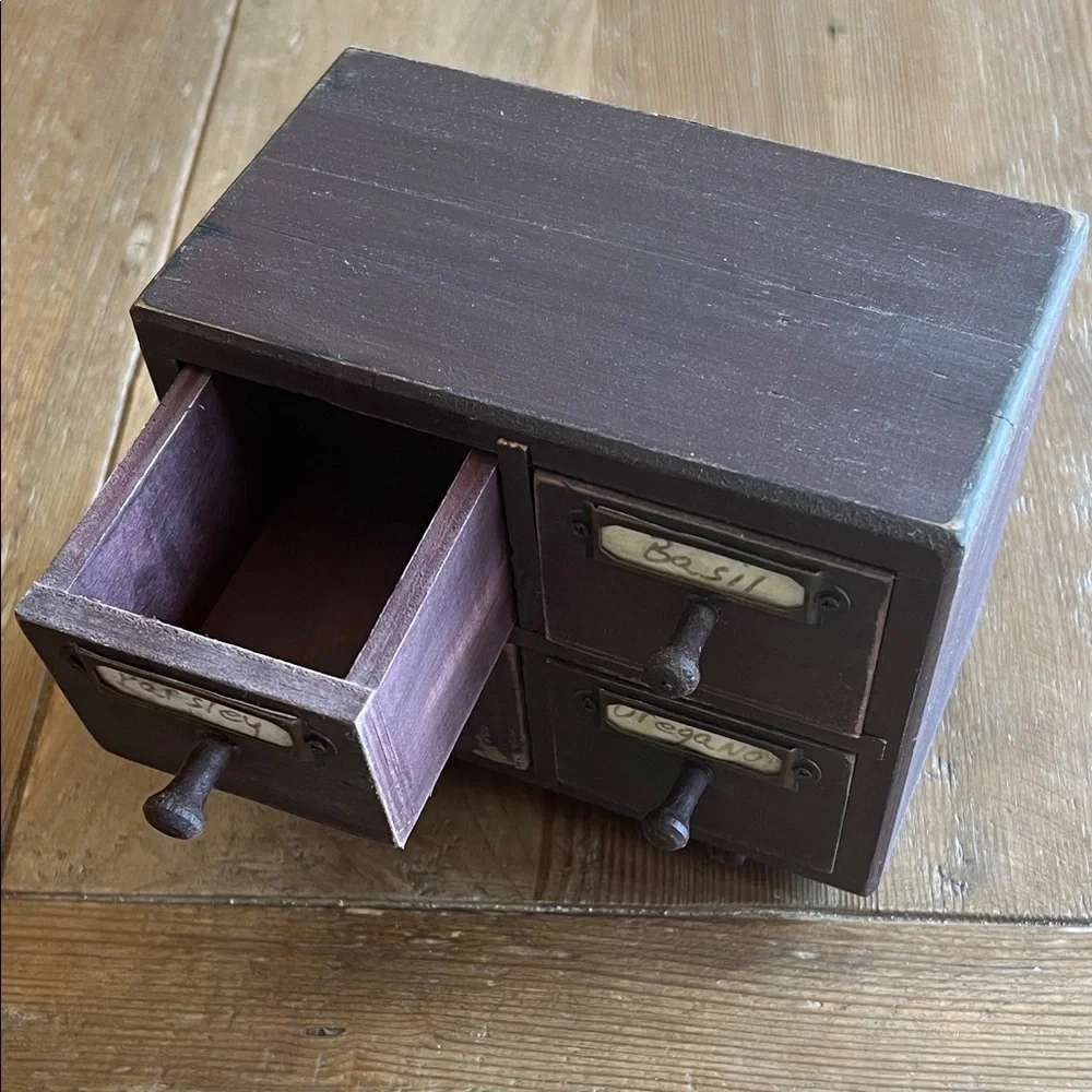 Vintage Wooden spice cabinet